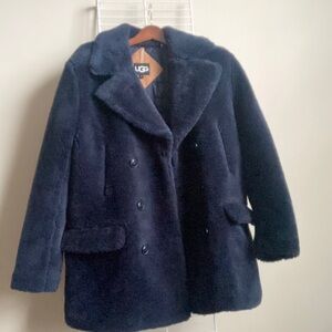 UGG Ashbury Fluffy Peacoat size M